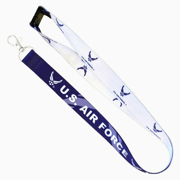 US AIR FORCE LANYARD Key Chain Neck Strap ID Holder Breakaway Clasp Reversible E - Foto 13